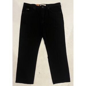 Mens NWT Lee Double Black‎ Regular Fit Straight Leg Jeans Comfort Stretch 42x30